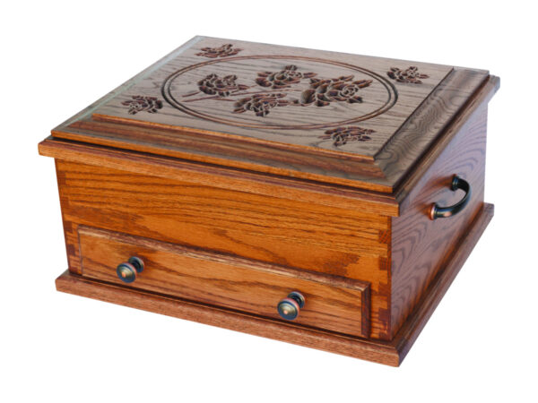 Jewelry Chest With Rose Lid