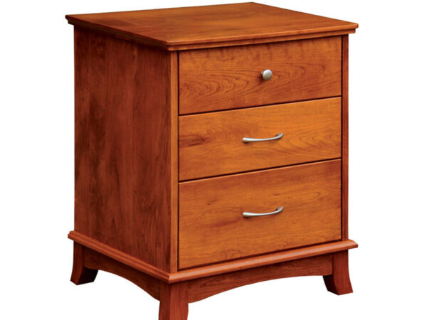 Crescent Three Drawer Nightstand
