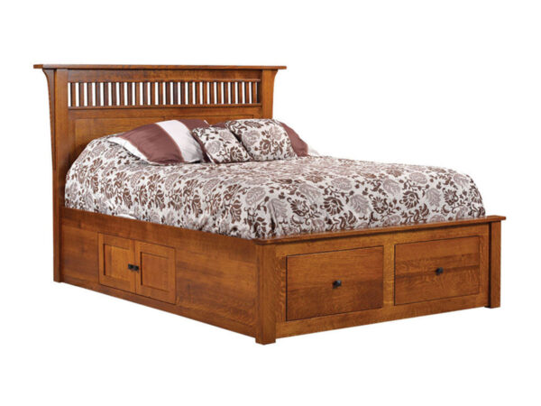 Empire Mission Bed with Drawer Unit