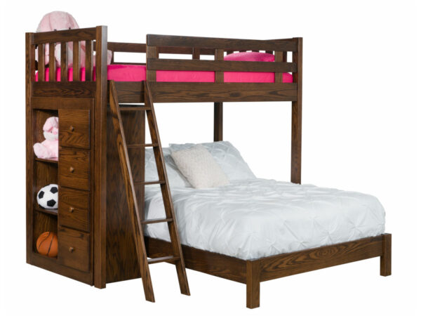 Sedona Twin x Twin Bunkbed With Bookcase