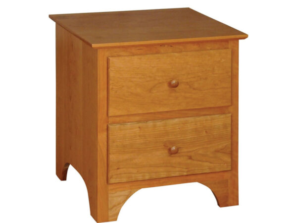 Shaker Two Drawer Nightstand