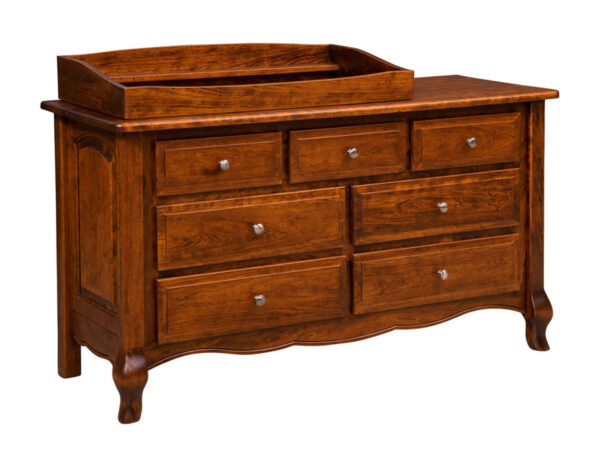 French Country 7 Drawer Dresser With Changing Box Top Option