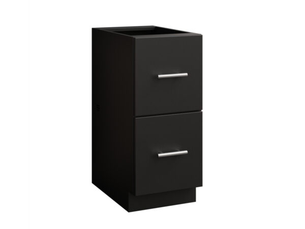 2 Drawer Flat Panel Cabinet - 15"W