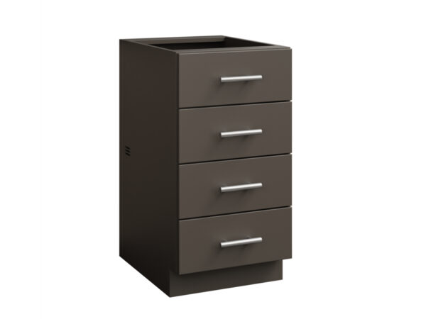 4 Drawer Flat Panel Cabinet - 18"W