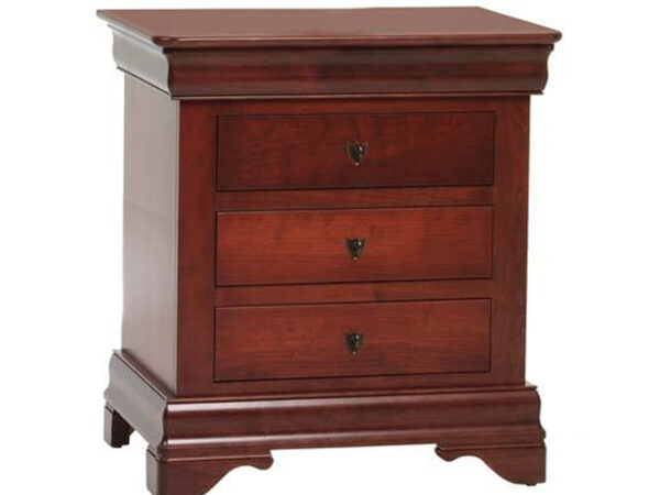 Louis Phillipe 3 Drawer Nightstand