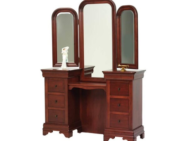 Louis Phillipe Vanity and Dressing Bench