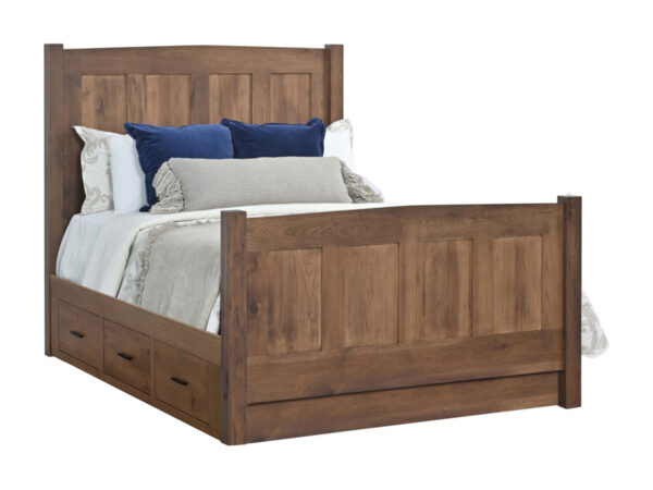 Elizabeth Lockwood Panel Bed With Drawers To The Floor