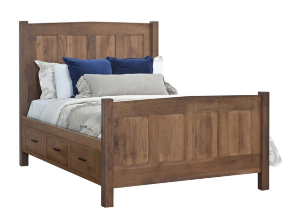 Elizabeth Lockwood Panel Bed With Drawer Units