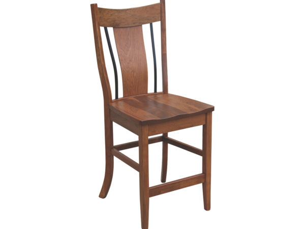 Eagle 24" Bar Chair With Wrought Iron