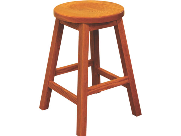 24" Mission Bar Stool with Round Seat