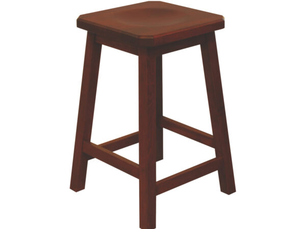 24" Mission Bar Stool with Clipped Corners
