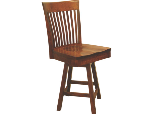 OW Shaker Bent Paddle 24" Swivel Bar Chair