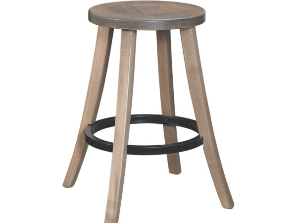 Turnstone 24" Stationary Bar Stool With Metal Ring