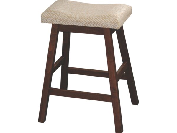 24" Wave Bar Stool with Fabric