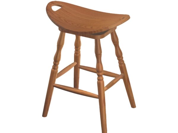 24" Swivel Saddle Bar Stool