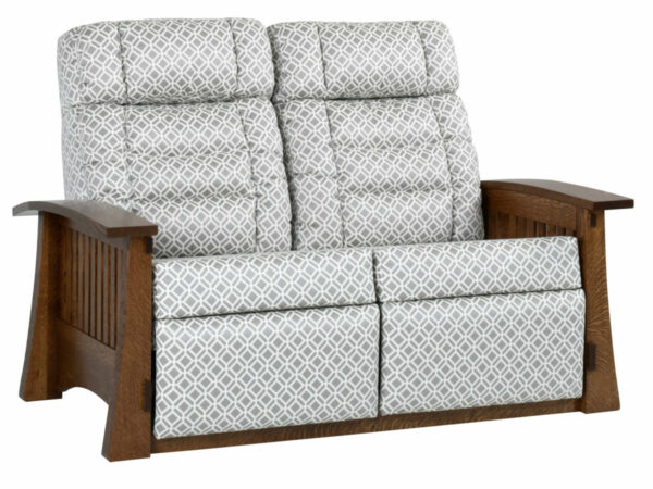 Craftsman Mission Wallhugger Love Seat Recliner