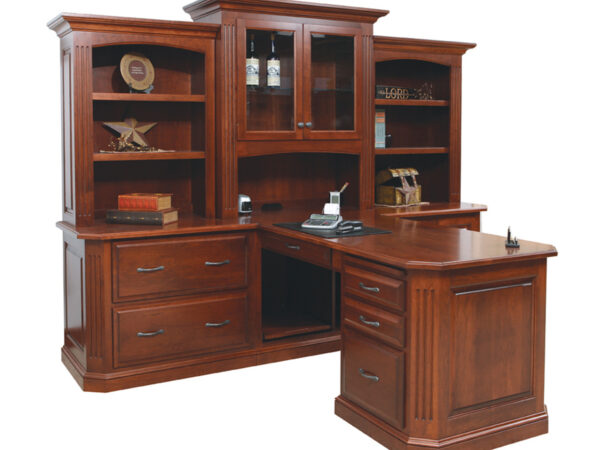 Buckingham Partner Desk and Three Piece Hutch