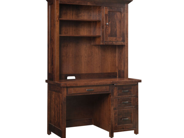 Sante Fe Single Pedestal Desk With Hutch