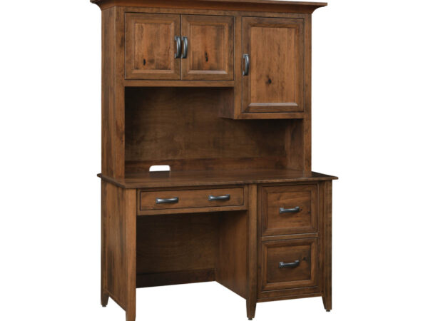 Ventura Single Pedestal Desk With Hutch