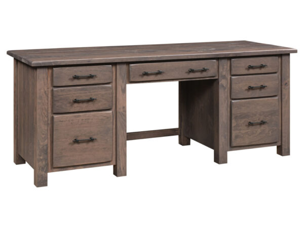 Barn Floor Double Pedestal Desk