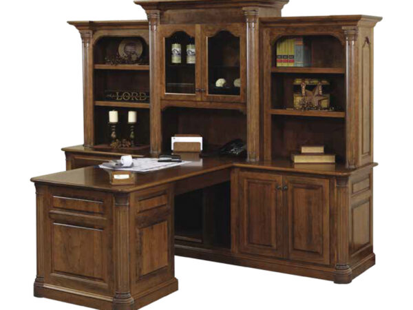 Jefferson Partner Desk & Three Piece Hutch