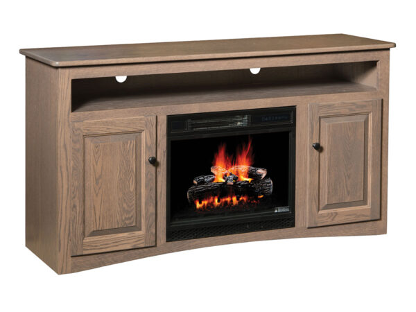 Economy TV Stand with Fireplace