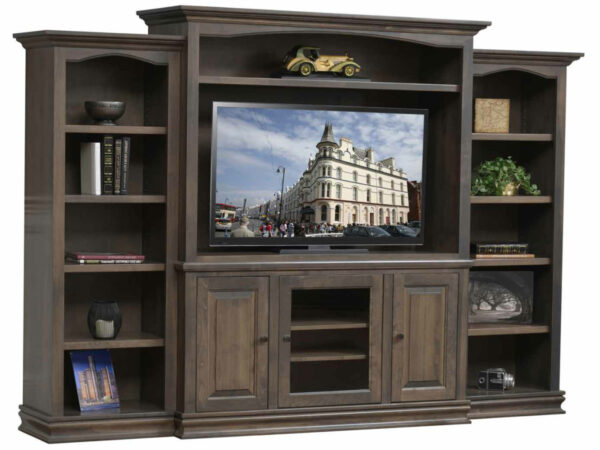 Burlington Entertainment Center With Open Bookcases