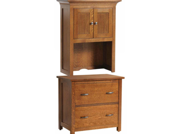 Coventry Mission Lateral File Cabinet With Hutch