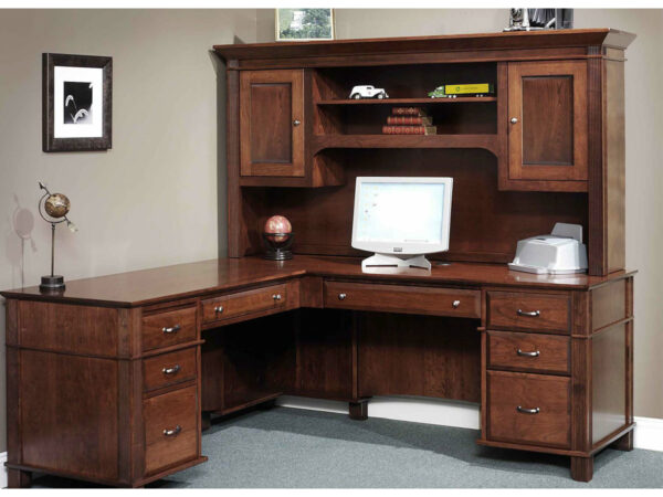 Arlington L-Desk With Hutch