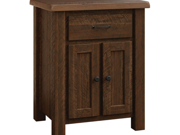 Reclaimed Post Mission 2 Door Nightstand
