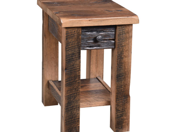 Reclaimed Post Mission Chair Side Table