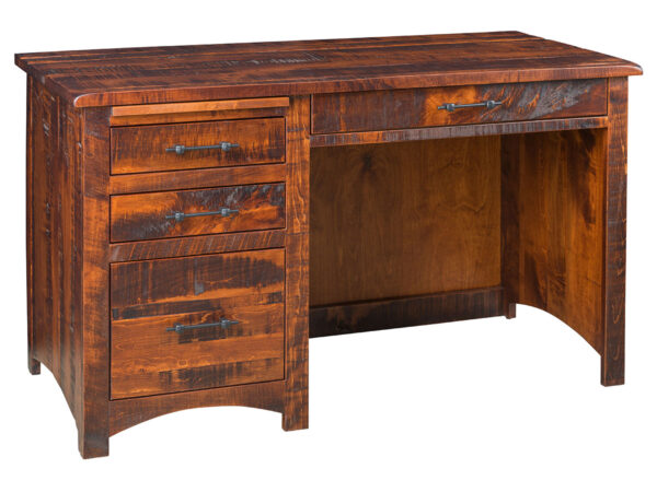 Barn Floor Single Pedestal Desk