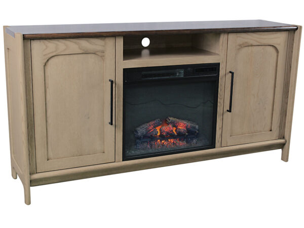 Portland Media Console with Fireplace