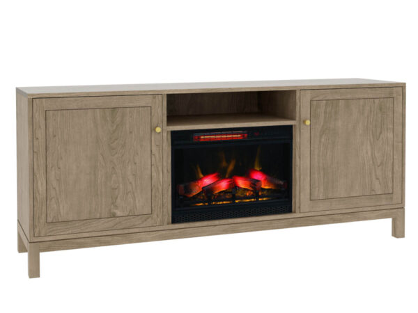 Manhattan Media Console with Fireplace