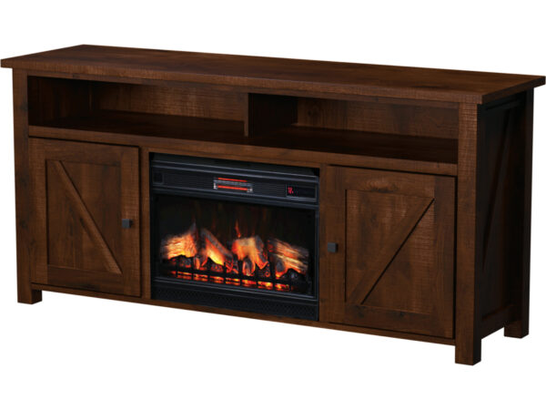 Tulsa Media Console with Fireplace