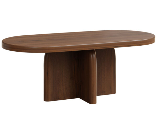 Durham Coffee Table Single Pedestal