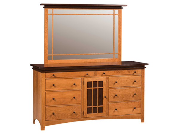 Maple Creek Triple Dresser with Tray