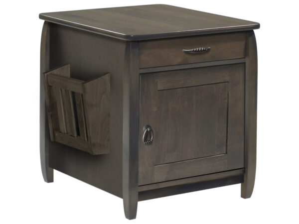 Apache Enclosed End Table with Magazine Rack