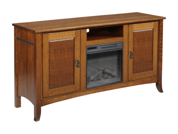 Cranberry Fire Box TV Stand - 60"