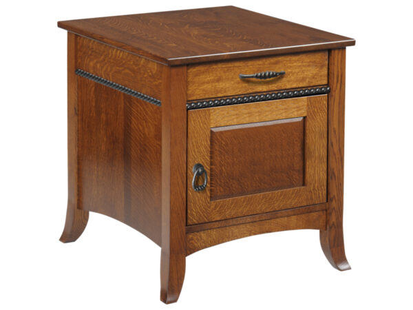 Cranberry Enclosed End Table