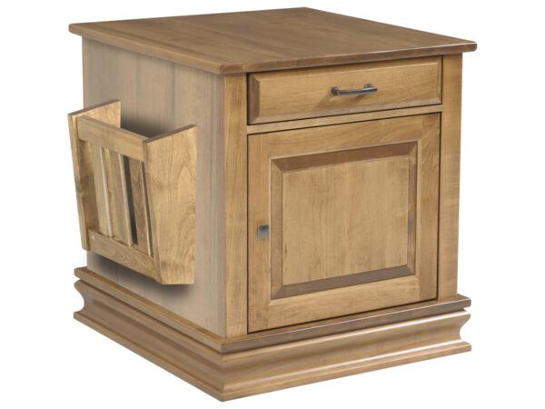 Burlington Enclosed End Table with Magazine Rack