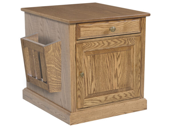 Riverview Enclosed End Table with Magazine Rack