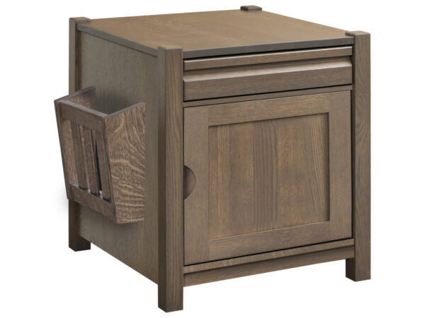 Fresno Enclosed End Table with Magazine Rack