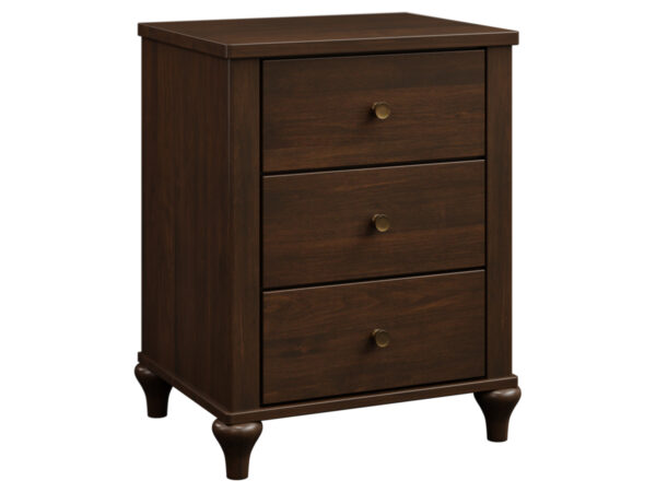 Alcan Three-Drawer Nightstand