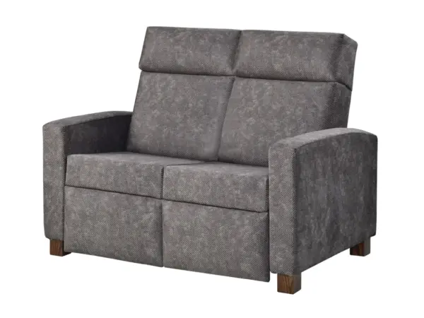 Modern Shaker Push Back Love Seat Recliner