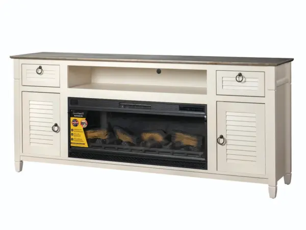 Aden Park TV Stand With Firebox