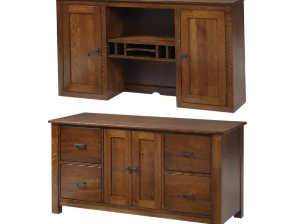 Clark Mission Modular 60" Credenza With Hutch