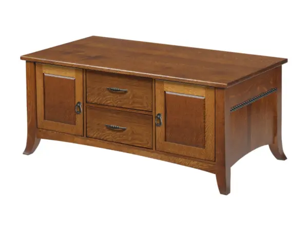 Cranberry Enclosed Coffee Table