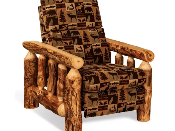 Recliner with Mealey Fabric