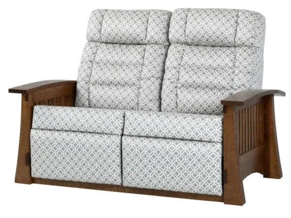Craftsman Mission Wallhugger Love Seat Recliner